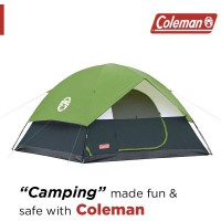 Coleman Sundome 6 Tent - For 6 People Size: 10 Feet X 10 Feet : Centre Height 6 Feet(Black, Green)