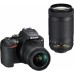 Nikon D3500 DSLR Camera Body with Dual lens: 18-55 mm f/3.5-5.6 G VR and AF-P DX Nikkor 70-300 mm f/4.5-6.3G ED VR(Black)