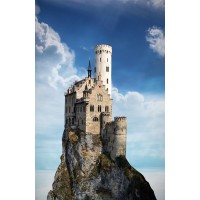 CASTLE    ARCHITECTURE    BUILDING    LANDMARK    LANDSCAPE    MYSTICAL    OLD    STONE    IDYLLIC    CLIFF    SEA    OCEAN    ROCK    COAST    WATER    SKY    NATURE    COPY SPACE    GREETING CARD    PERCHED    PEAK    APEX 